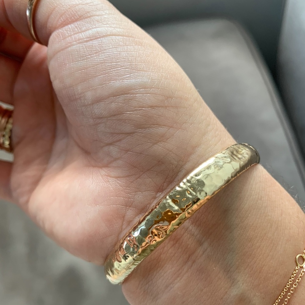 14k Natural Ruby and Diamond Bangle - Picture 8 of 10
